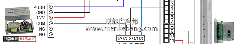 松下自动门与门禁接法,松下自动门门禁接线图