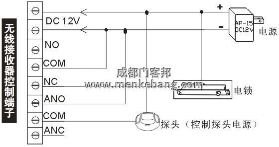 弗莱特自动门门禁接线图