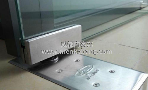 玻璃门关不齐,地弹簧怎么调