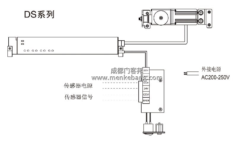 感应自动门控制器接线图解