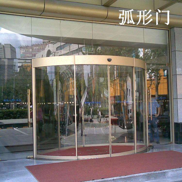 玻璃电动弧形门